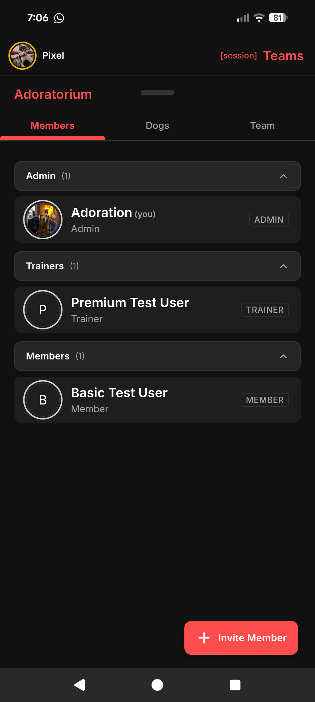 Trainer Teams